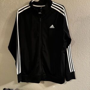 Adidas Black Jacket with White Logo